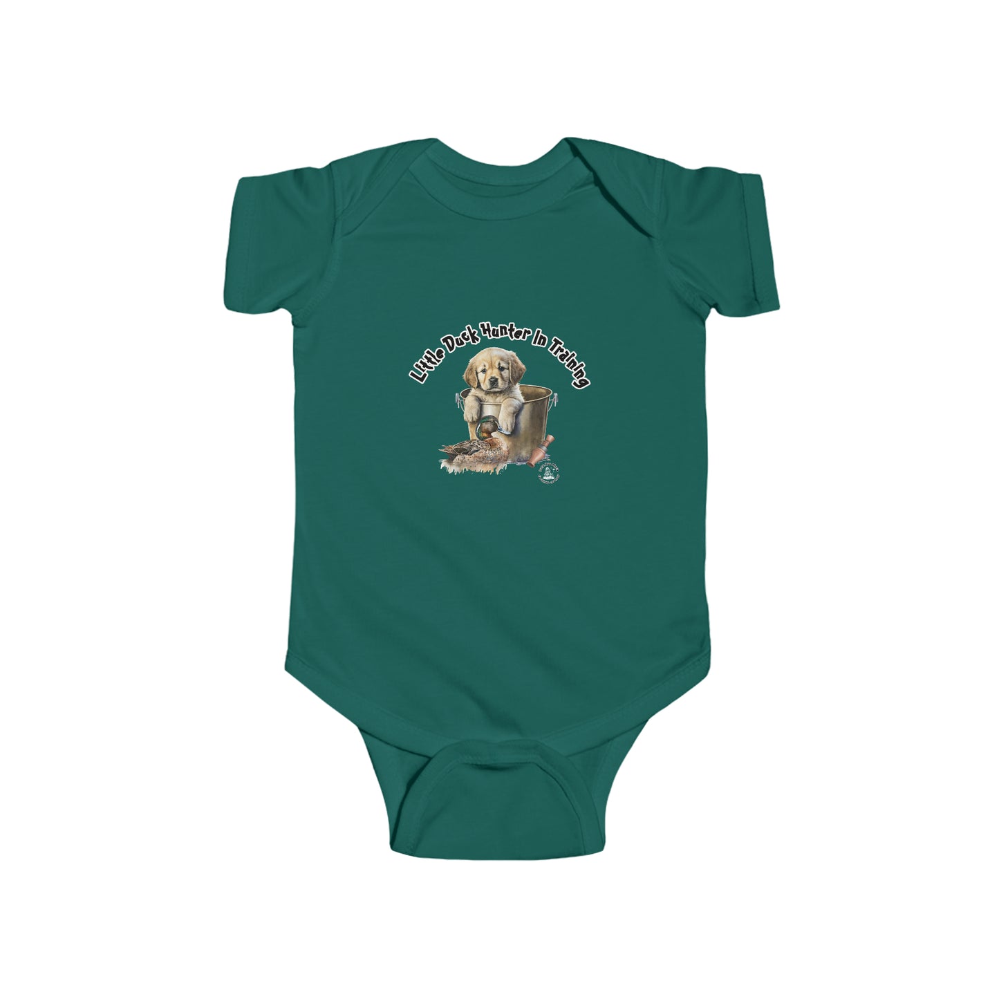 Little Duck Hunter In Training Infant Fine Jersey Bodysuit