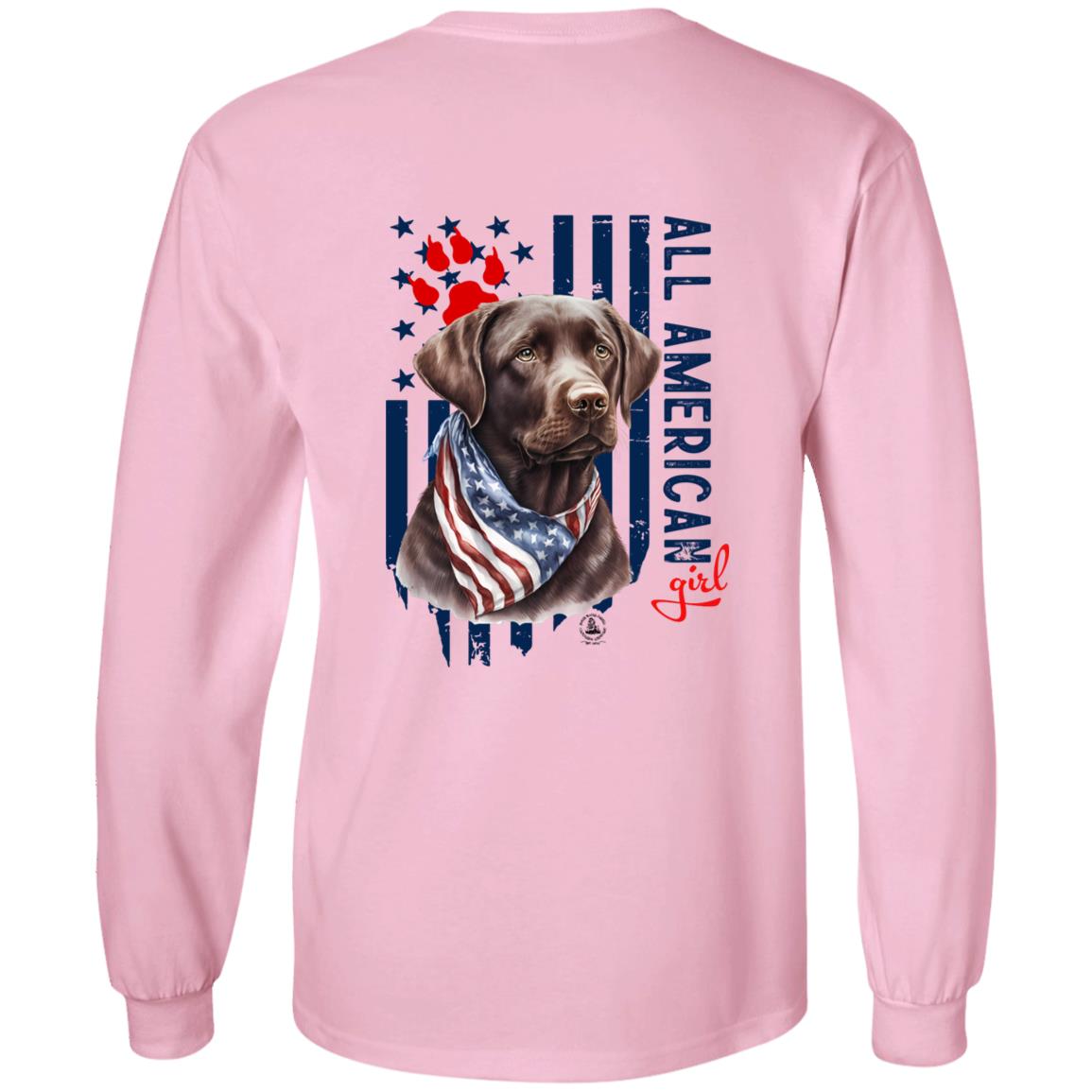 All American Girl Long Sleeve Chocolate Lab
