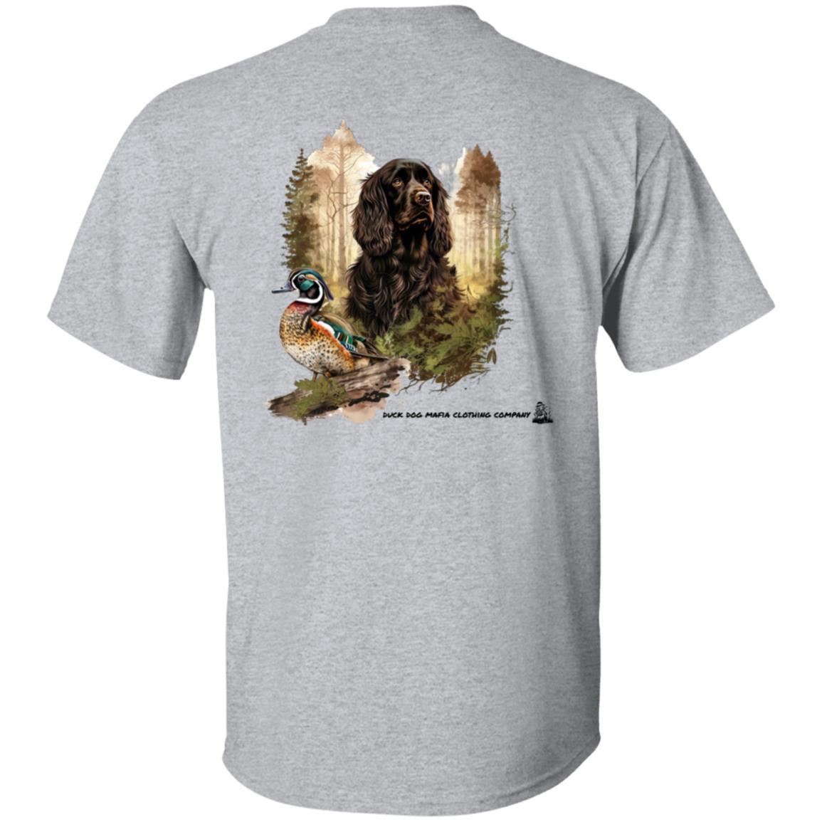 Boykin Spaniel and Wood Duck