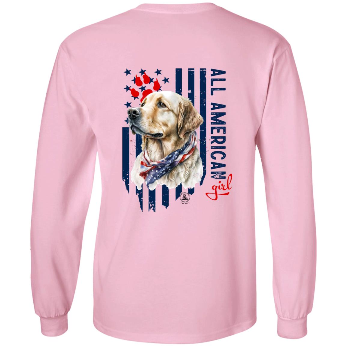 All American Girl Short Sleeve Yellow Lab