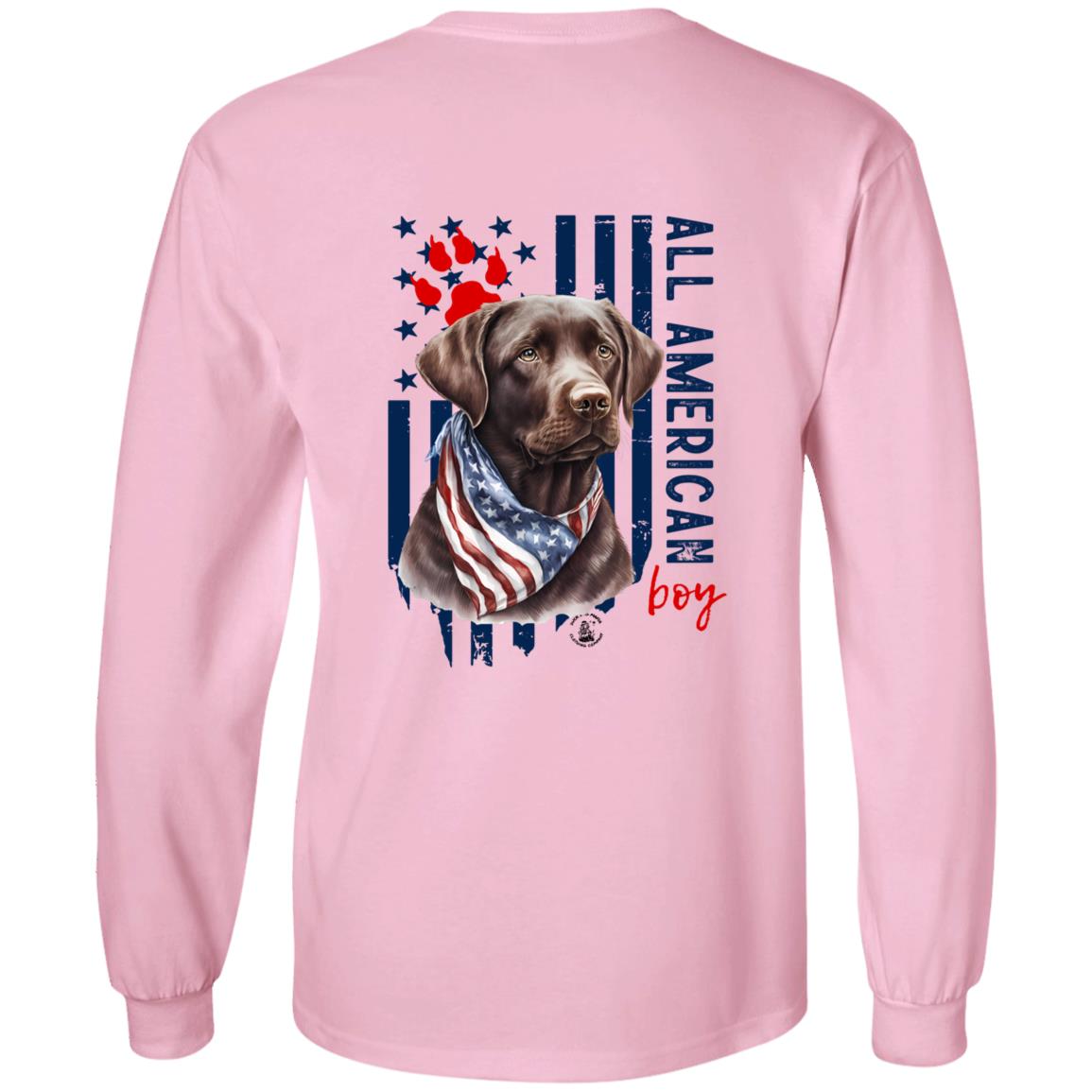 All American Boy Long Sleeve Chocolate Lab