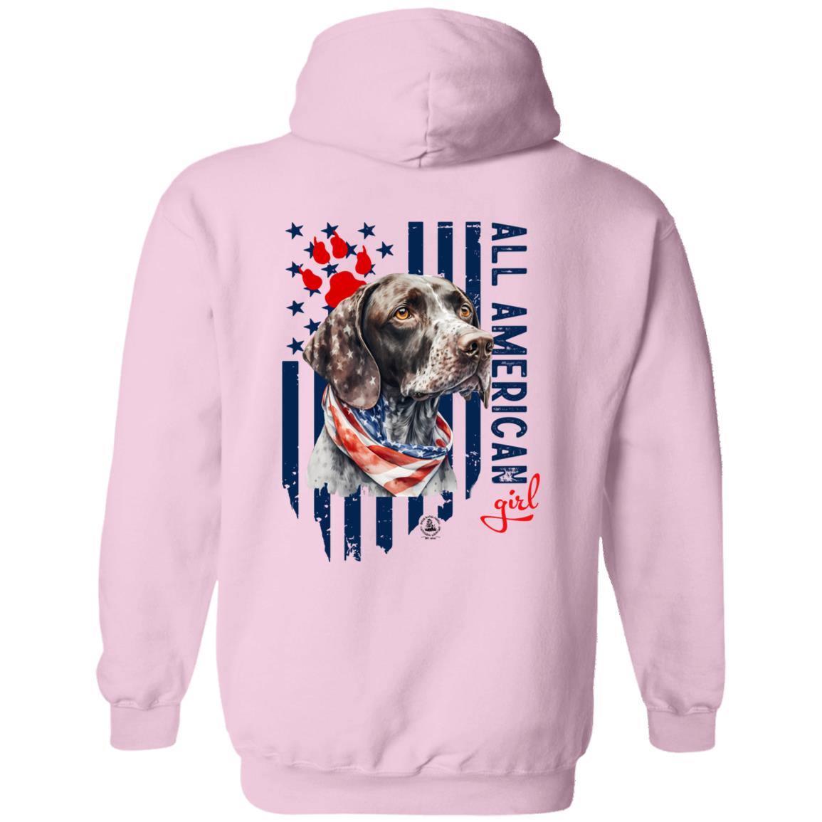 All American Girl Short Hair Pointer Hoodie