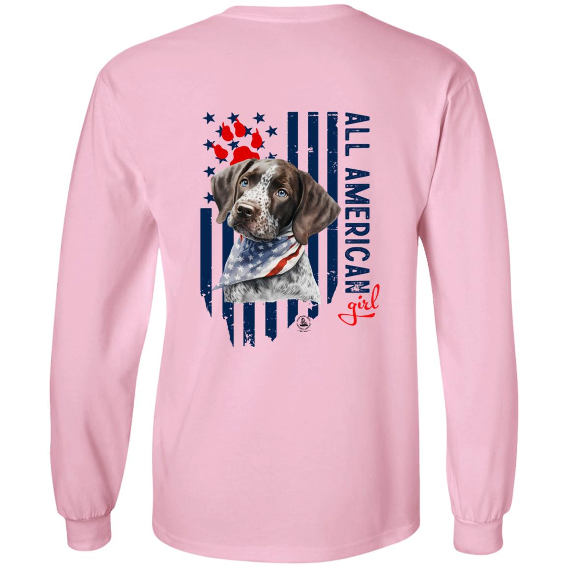 All American Girl Long Sleeve Short Hair Pointer Puppy