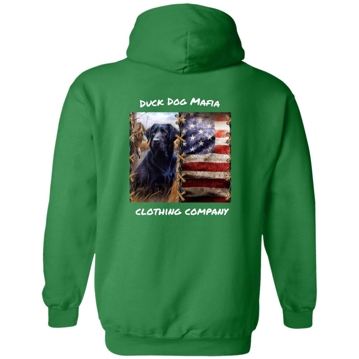 BLACK LAB / AMERICAN FLAG