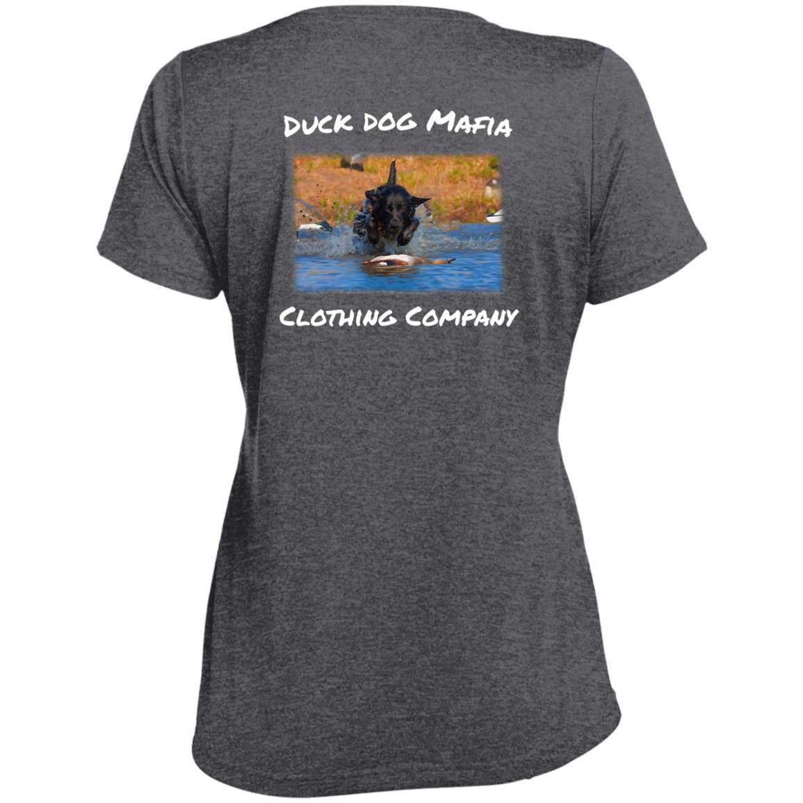 DDM WORKING lAB LST360 Ladies' Heather Scoop Neck Performance Tee