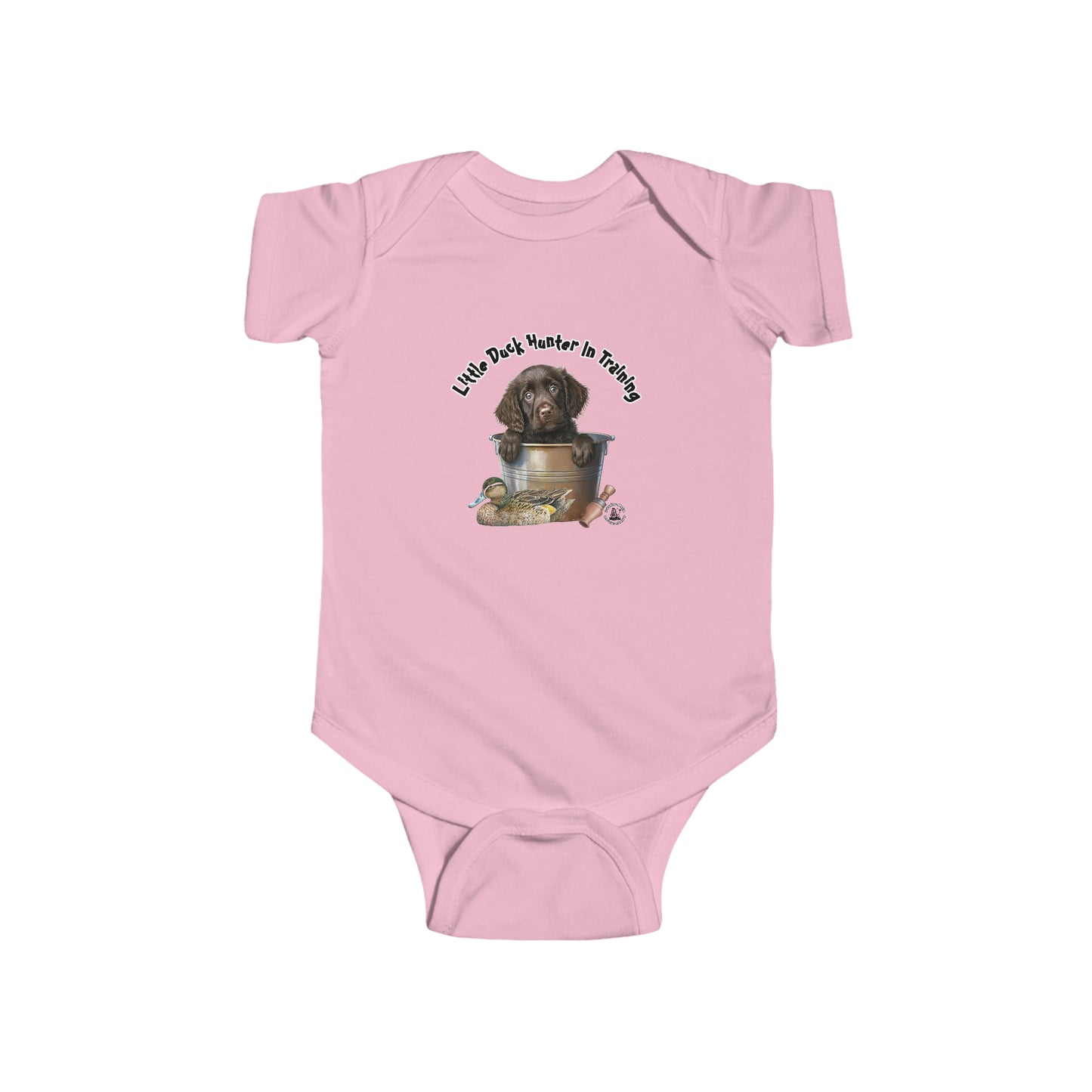 Little Duck Hunter In Training Infant Fine Jersey Bodysuit Boykin Puppy