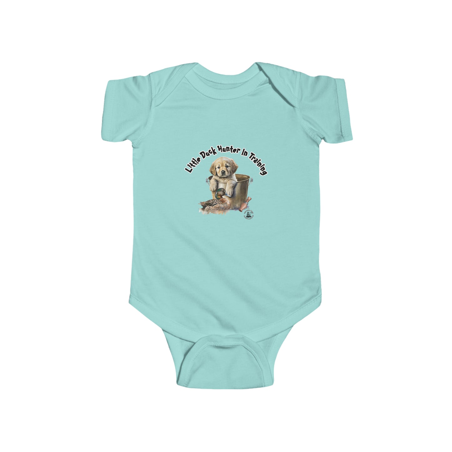 Little Duck Hunter In Training Infant Fine Jersey Bodysuit