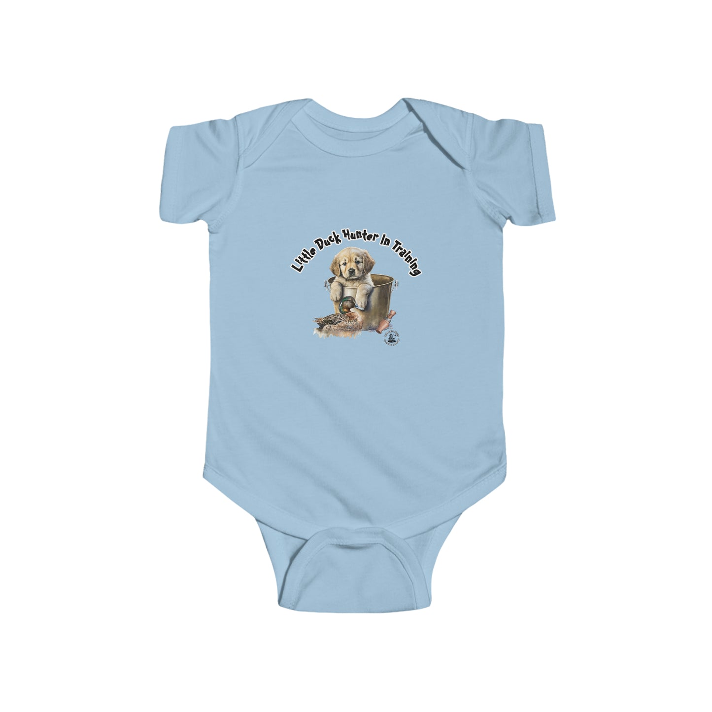 Little Duck Hunter In Training Infant Fine Jersey Bodysuit