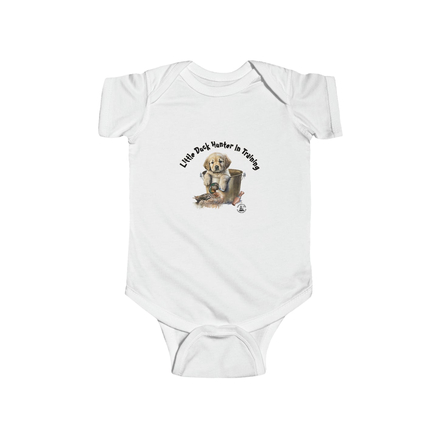 Little Duck Hunter In Training Infant Fine Jersey Bodysuit