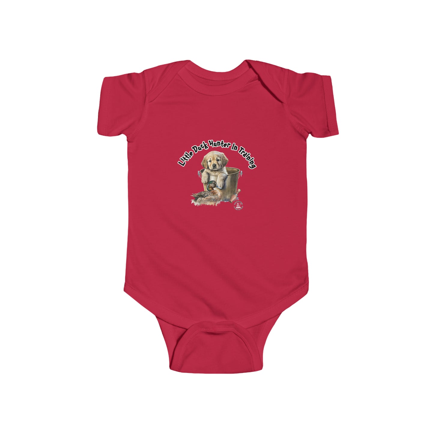 Little Duck Hunter In Training Infant Fine Jersey Bodysuit