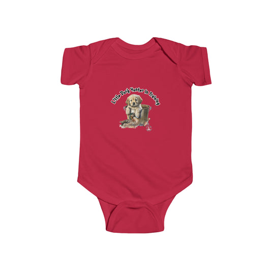 Little Duck Hunter In Training Infant Fine Jersey Bodysuit