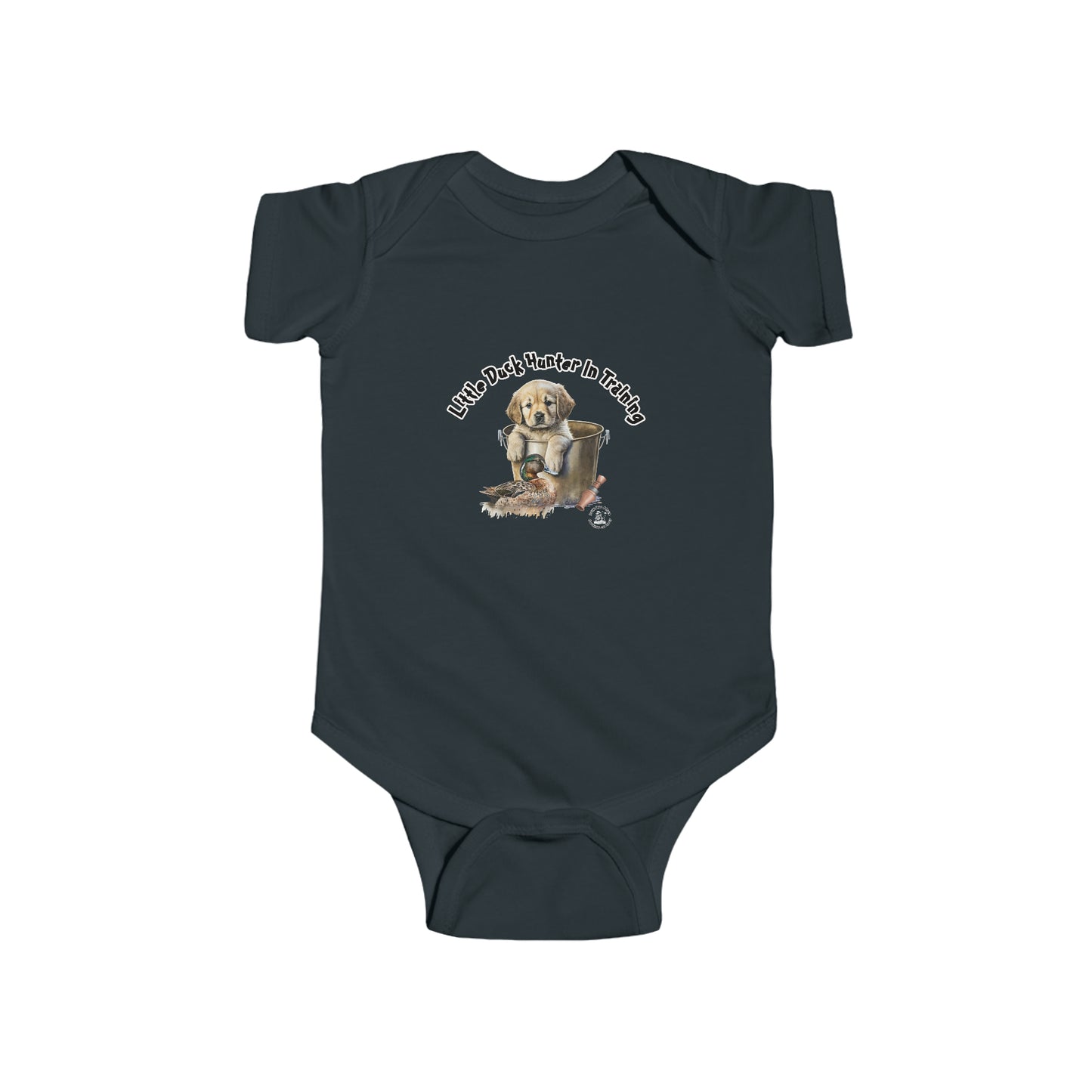 Little Duck Hunter In Training Infant Fine Jersey Bodysuit