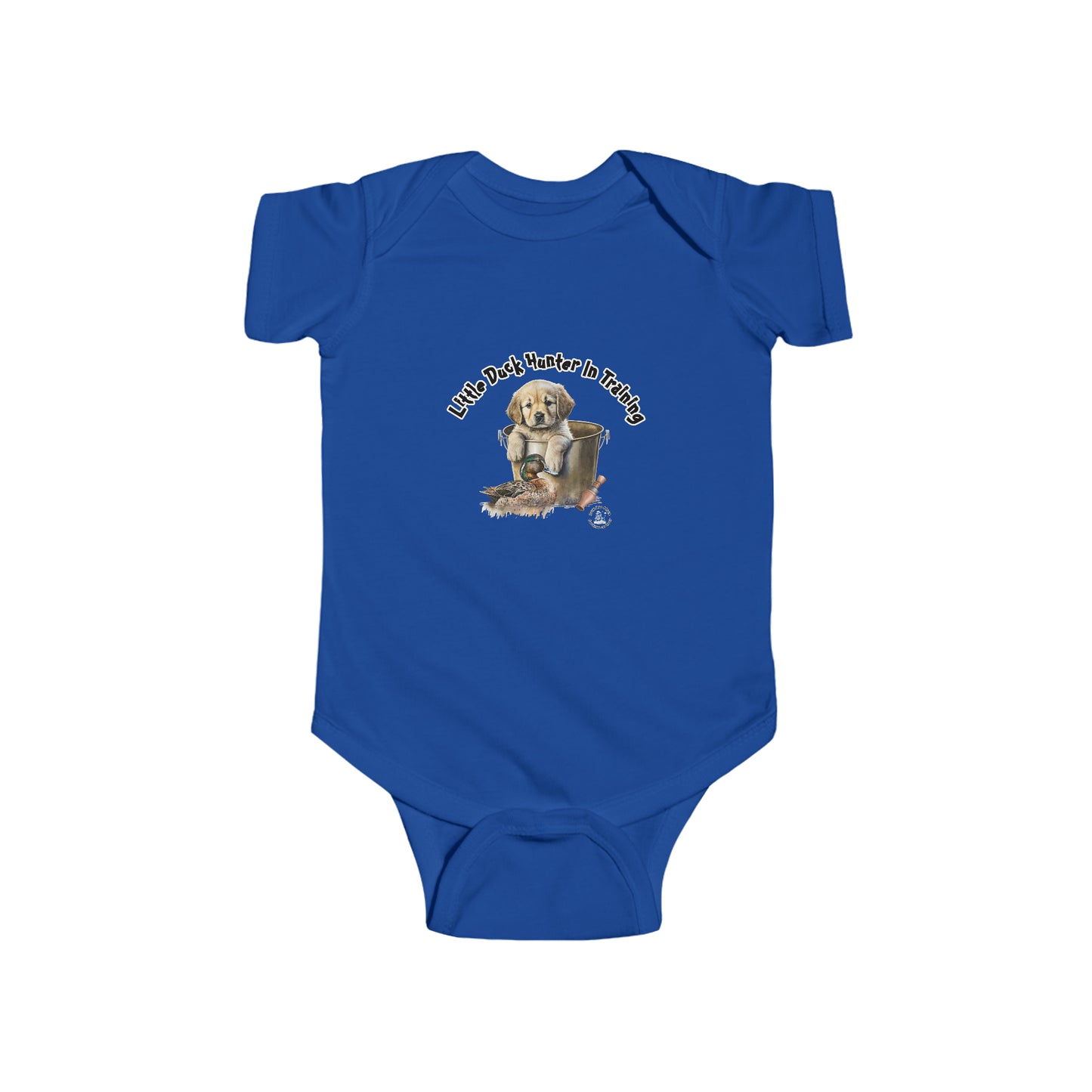 Little Duck Hunter In Training Infant Fine Jersey Bodysuit