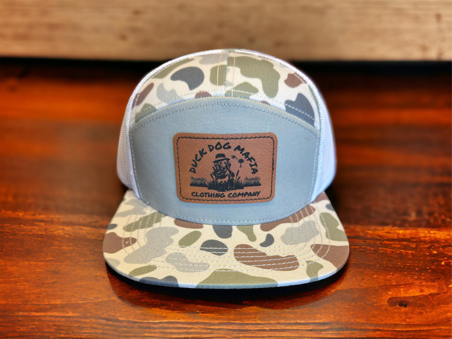 Duck Dog Mafia Old's Cool Brackish & White 7 Panel Hat