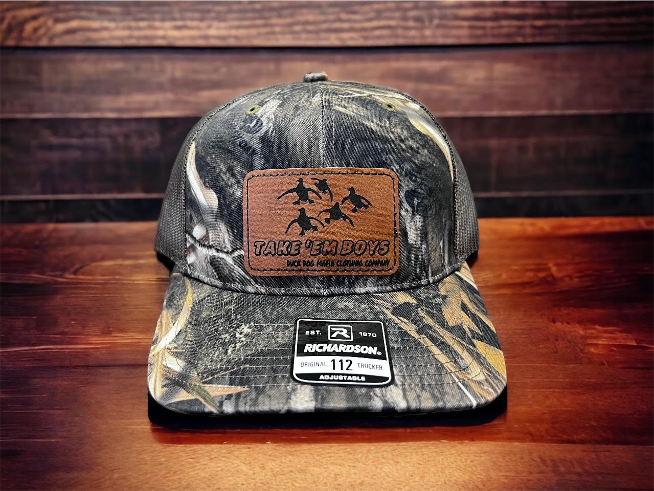 Duck Dog Mafia TAKE'EM BOYS Leather Patch Hat