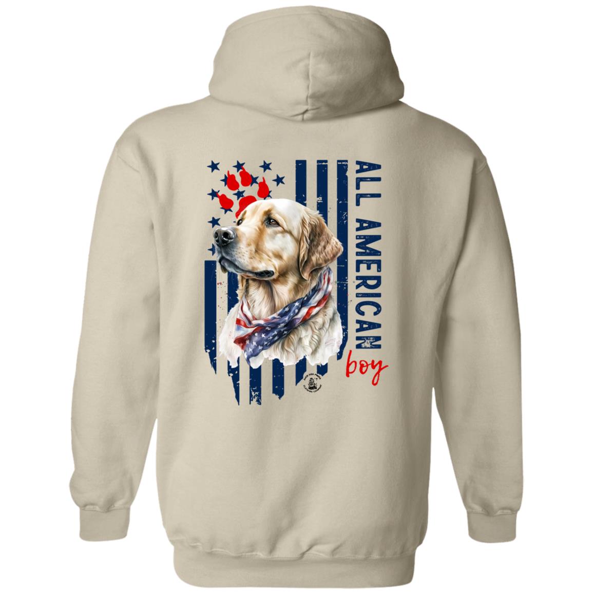 All American Boy Hoodie Yellow Lab
