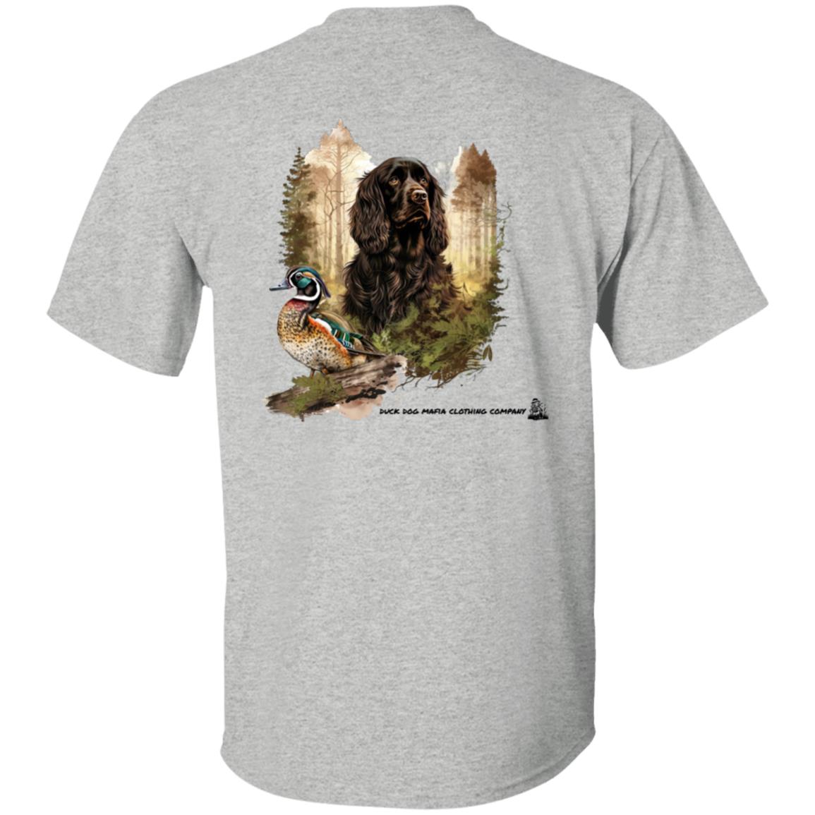Boykin Spaniel and Wood Duck