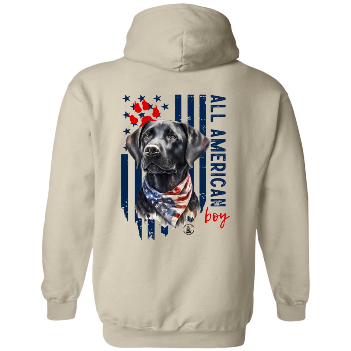 All American Boy Hoodie Black Lab