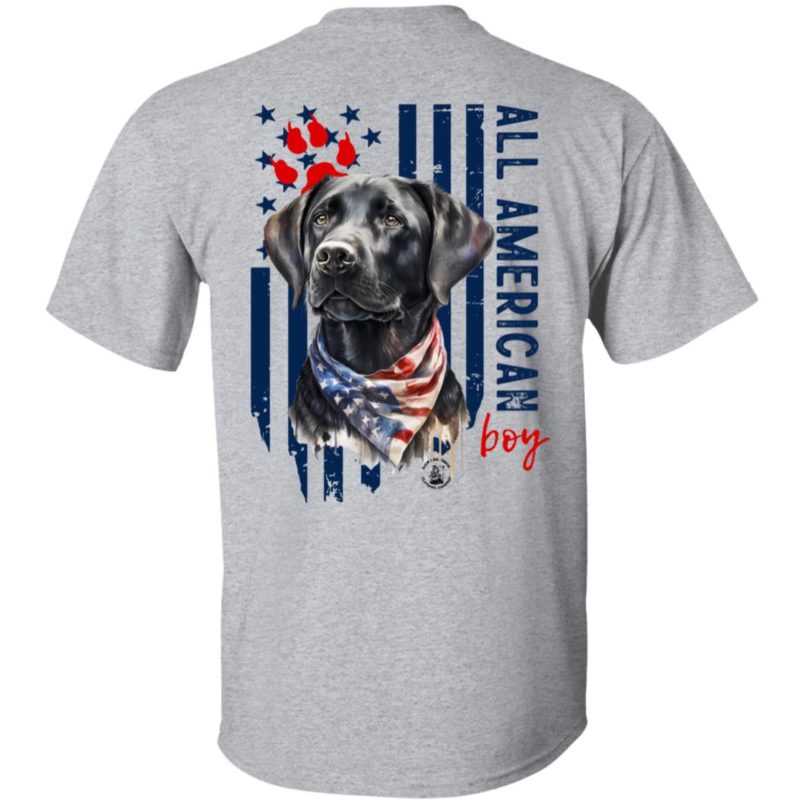 All American Boy Short Sleeve Black Lab