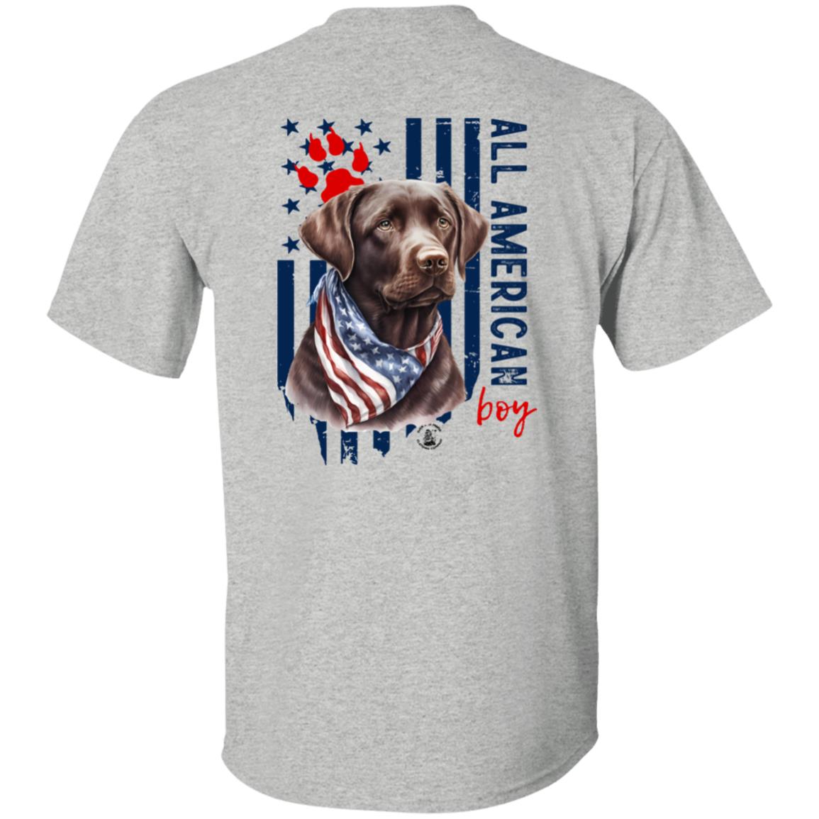 All American Boy Short Sleeve Chocolate Lab