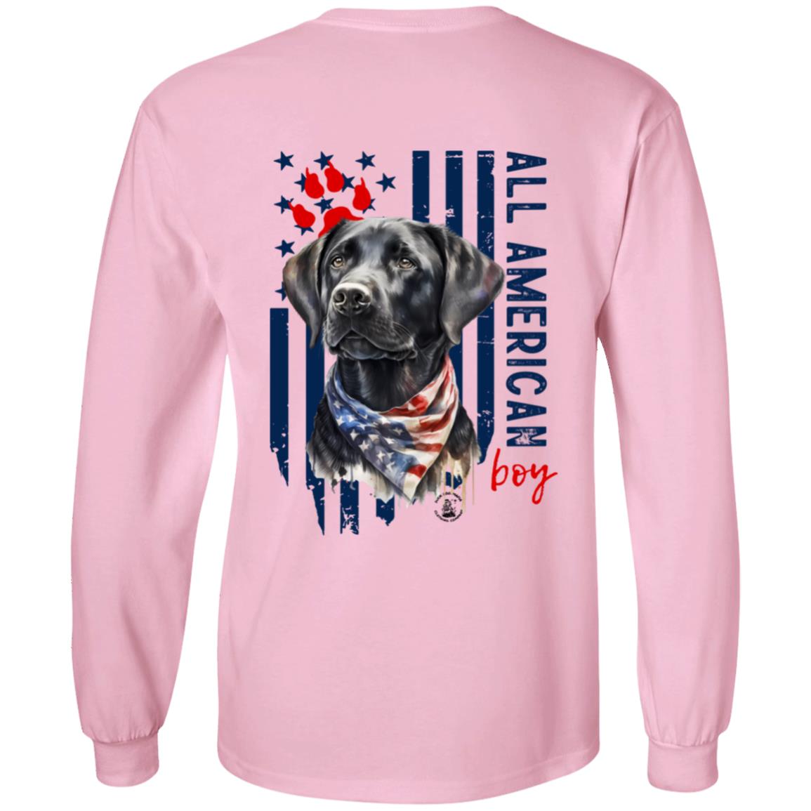 All American Boy Long Sleeve Black Lab