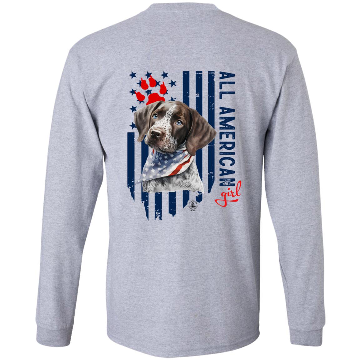 All American Girl Long Sleeve Short Hair Pointer Puppy
