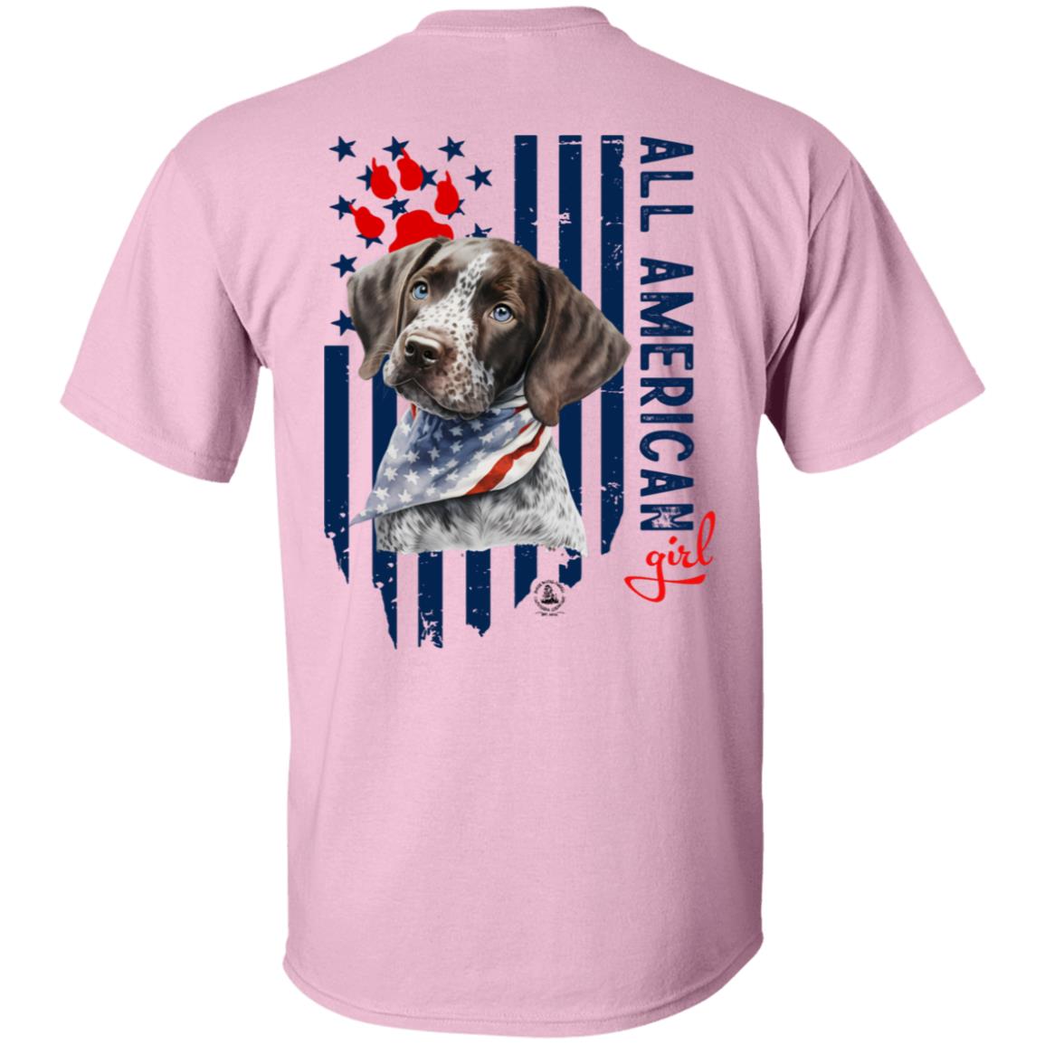 All American Girl Short Sleeve Short Hair Pointer Puppy