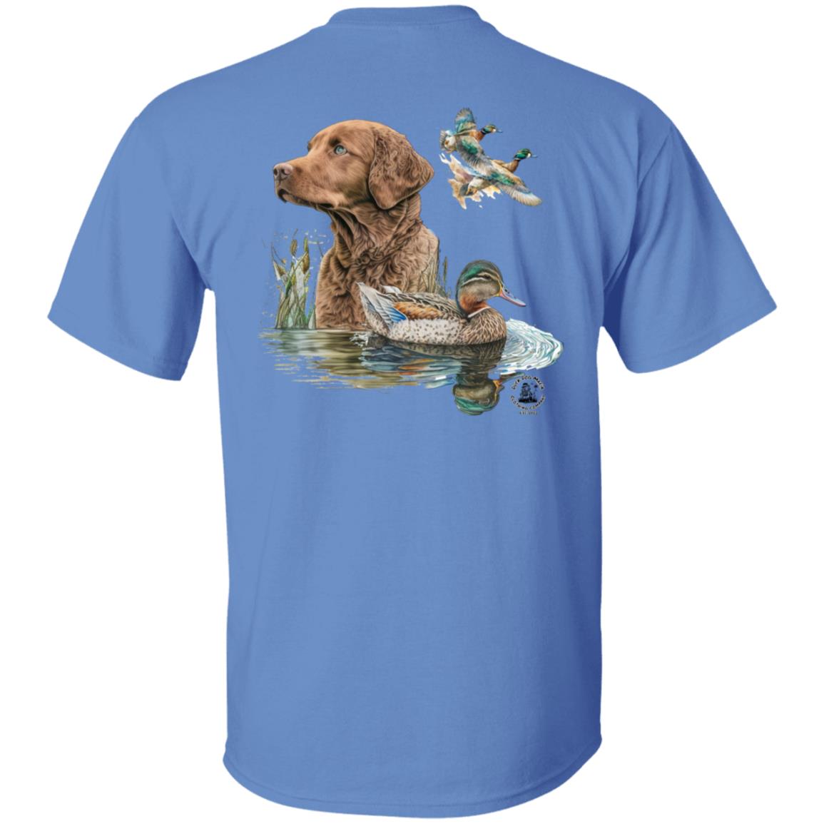 Chesapeake Bay Retriever and the Ducks