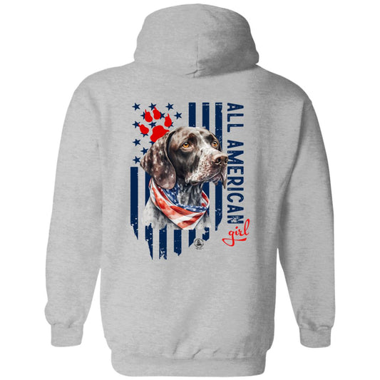 All American Girl Short Hair Pointer Hoodie