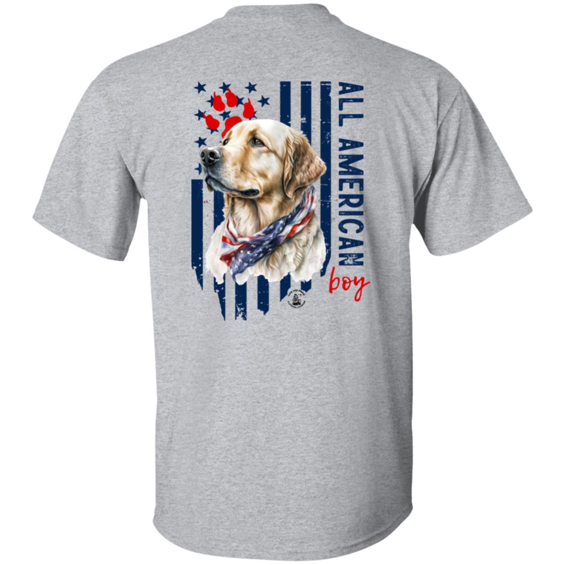 All American Boy Short Sleeve Yellow Lab