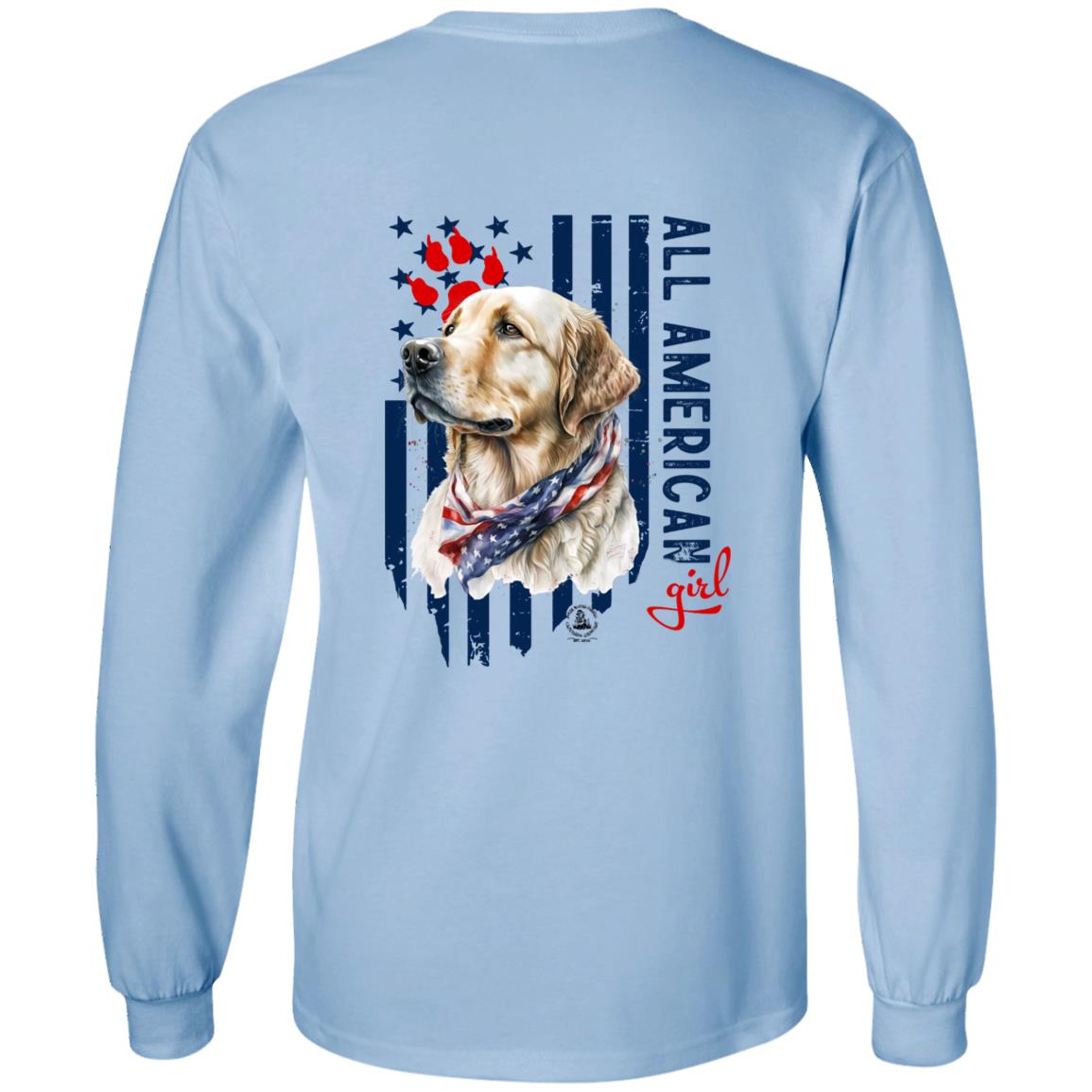 All American Girl Short Sleeve Yellow Lab