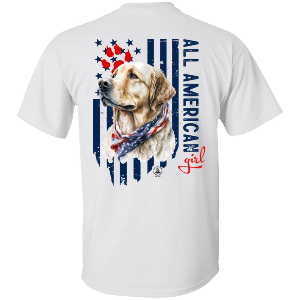 All American Girl Short Sleeve Yellow Lab