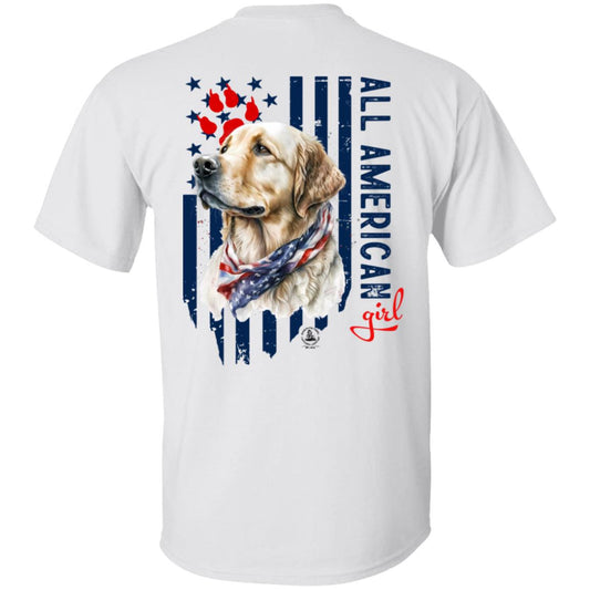 All American Girl Short Sleeve Yellow Lab