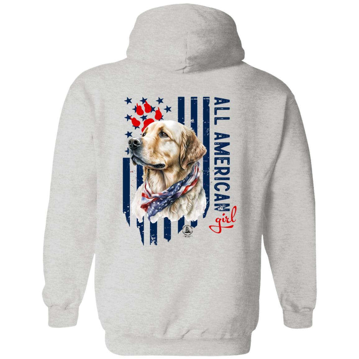 All American Girl Yellow Lab Hoodie