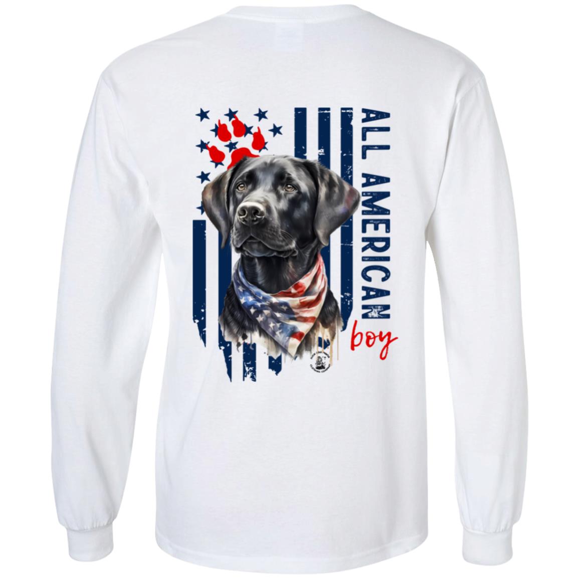 All American Boy Long Sleeve Black Lab