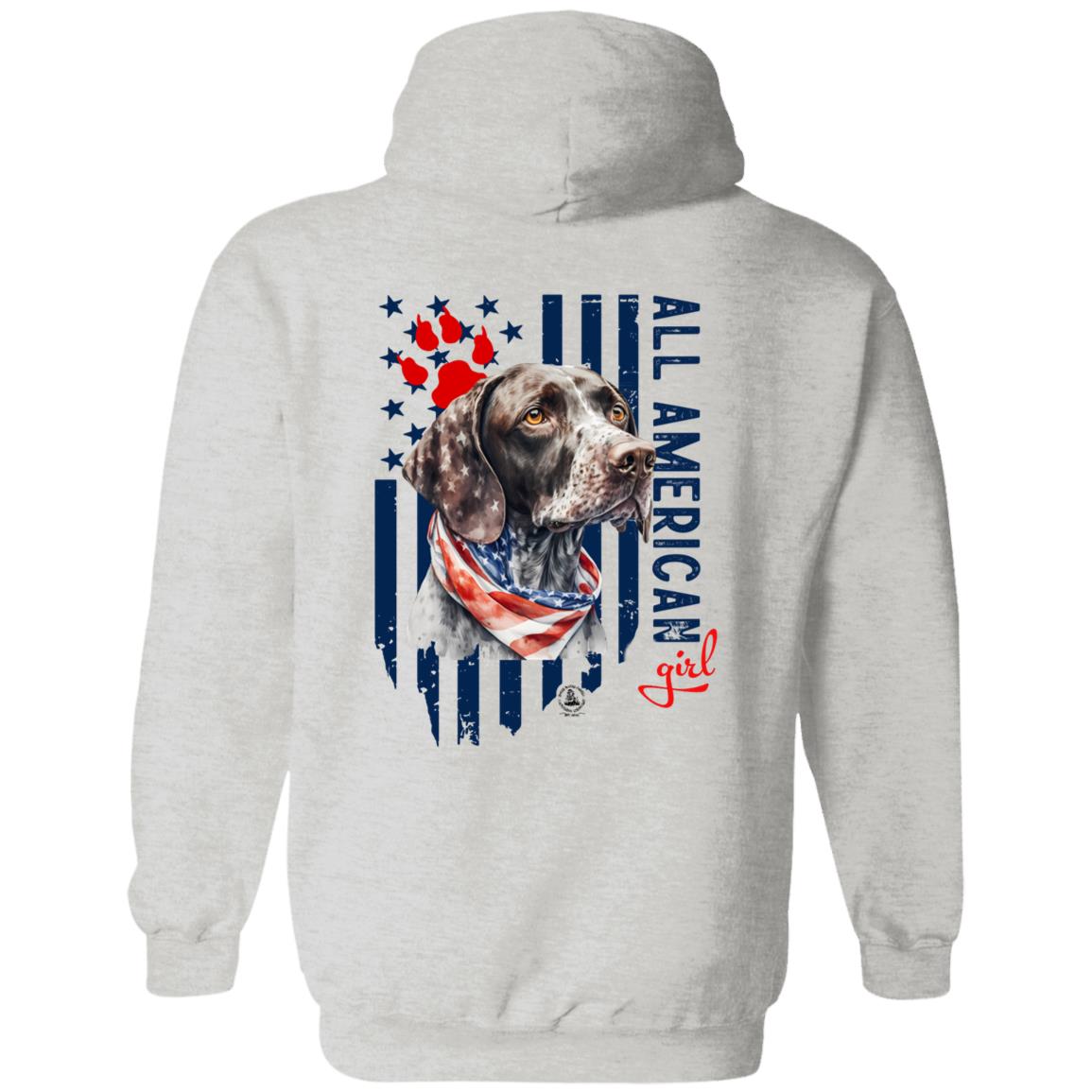 All American Girl Short Hair Pointer Hoodie