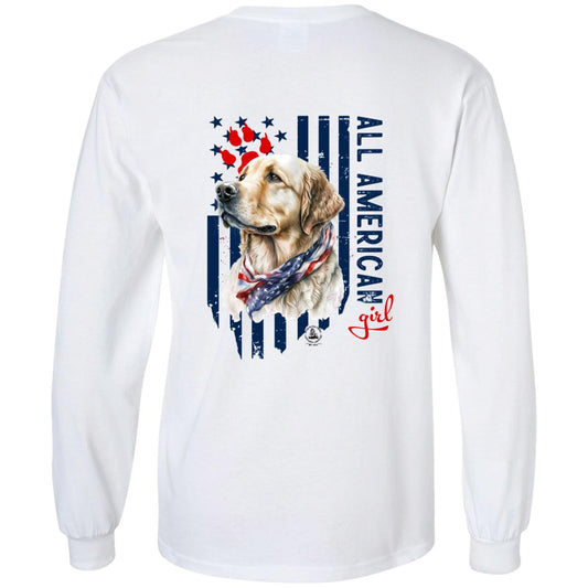 All American Girl Short Sleeve Yellow Lab