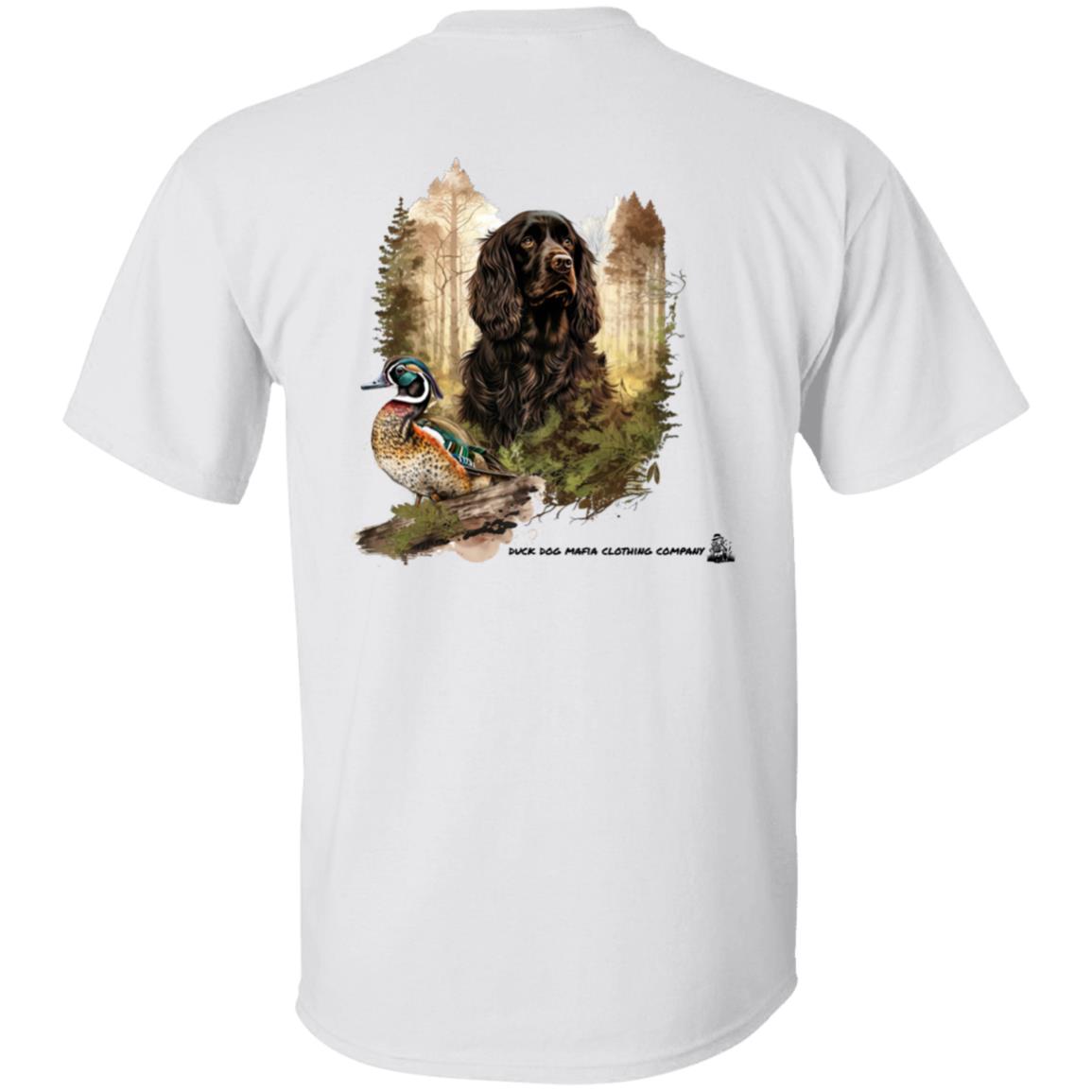 Boykin Spaniel and Wood Duck
