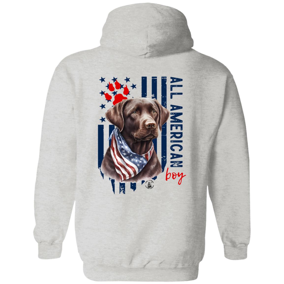 All American Boy Hoodie Chocolate Lab