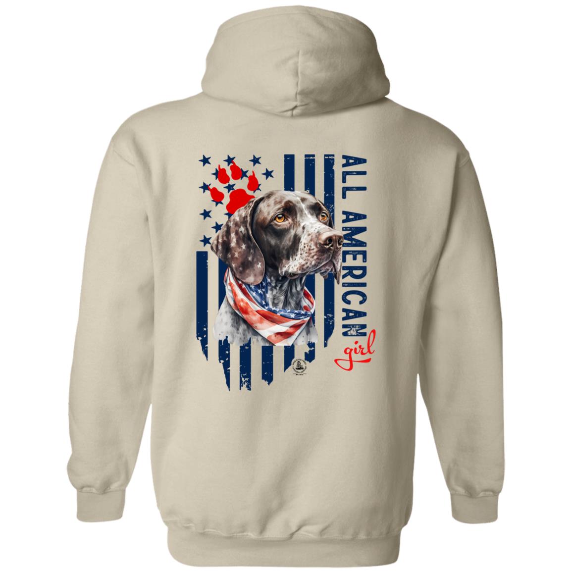All American Girl Short Hair Pointer Hoodie