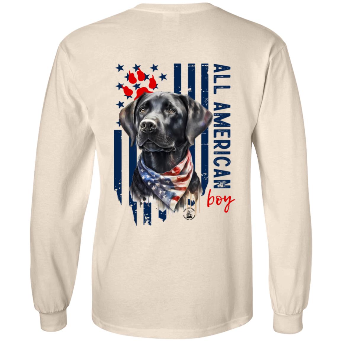 All American Boy Long Sleeve Black Lab