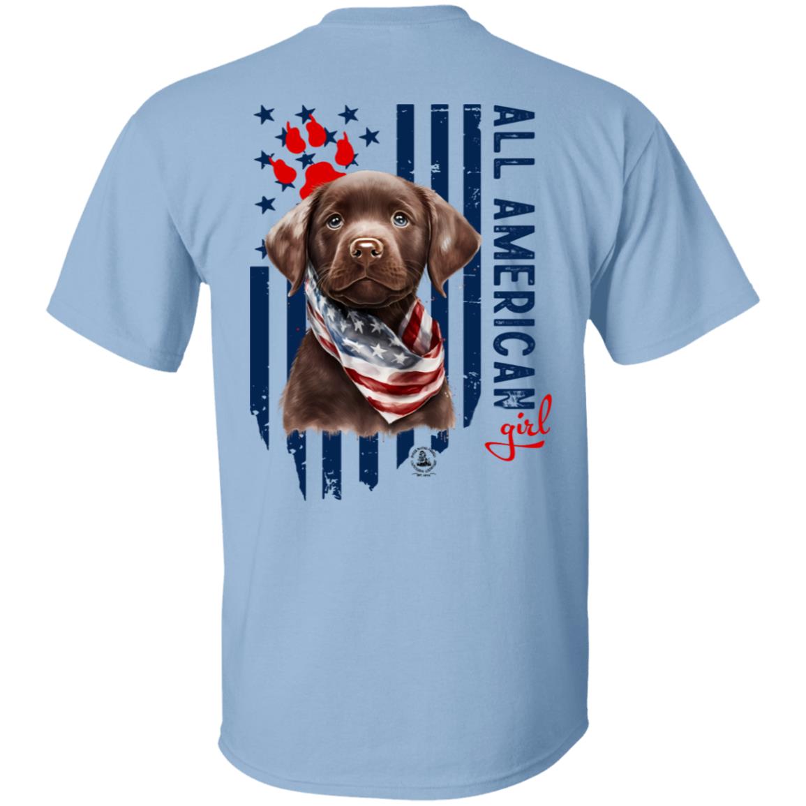 All American Girl Short Sleeve Chocolate Lab Puppy