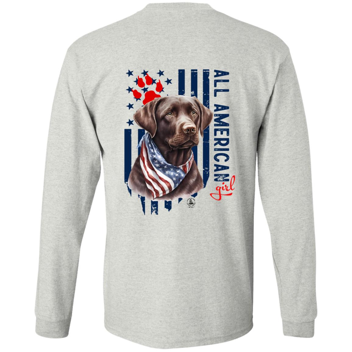 All American Girl Long Sleeve Chocolate Lab