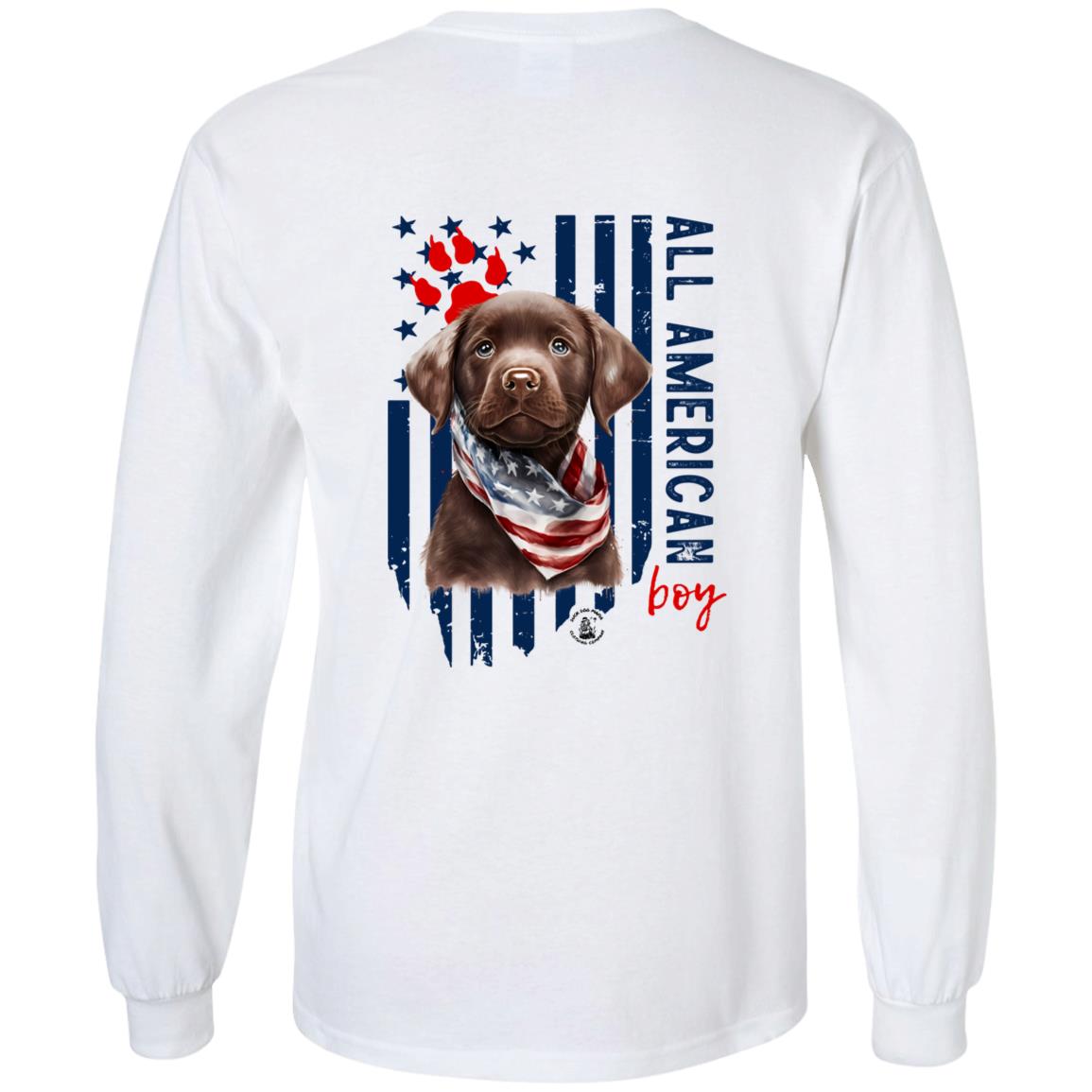 All American Boy Long Sleeve Chocolate Lab Puppy