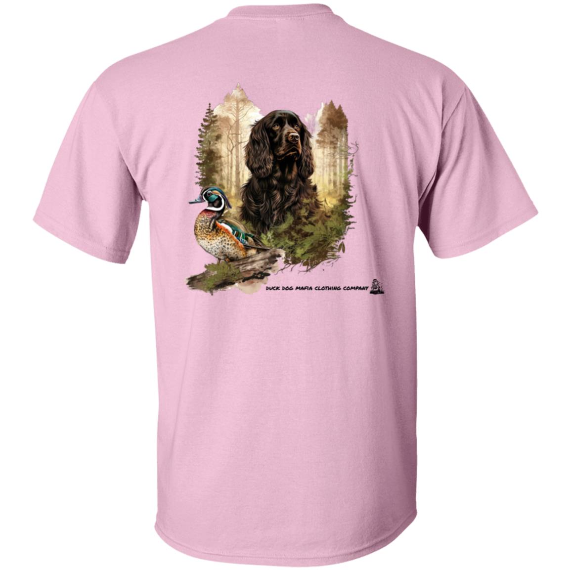 Boykin Spaniel and Wood Duck