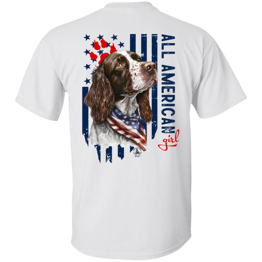 All American Girl Short Sleeve Springer Spaniel