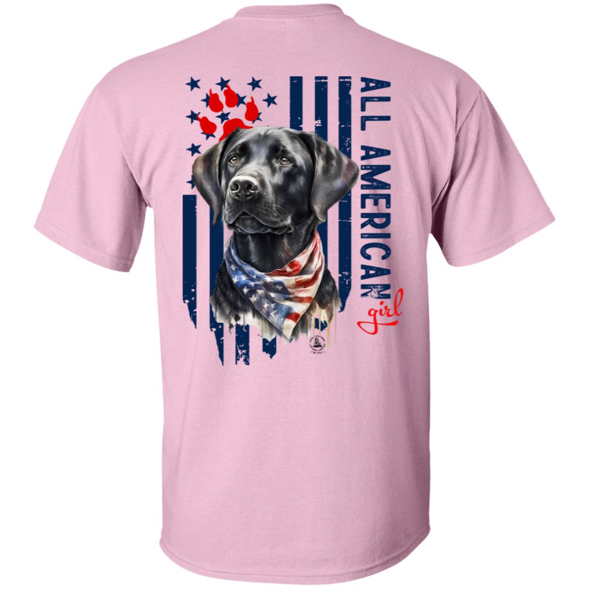 All American Girl Short Sleeve Black Lab