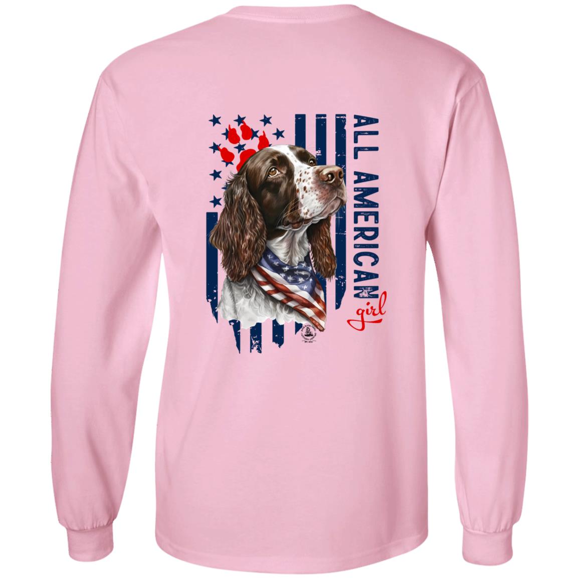 All American Girl Long Sleeve Springer Spaniel