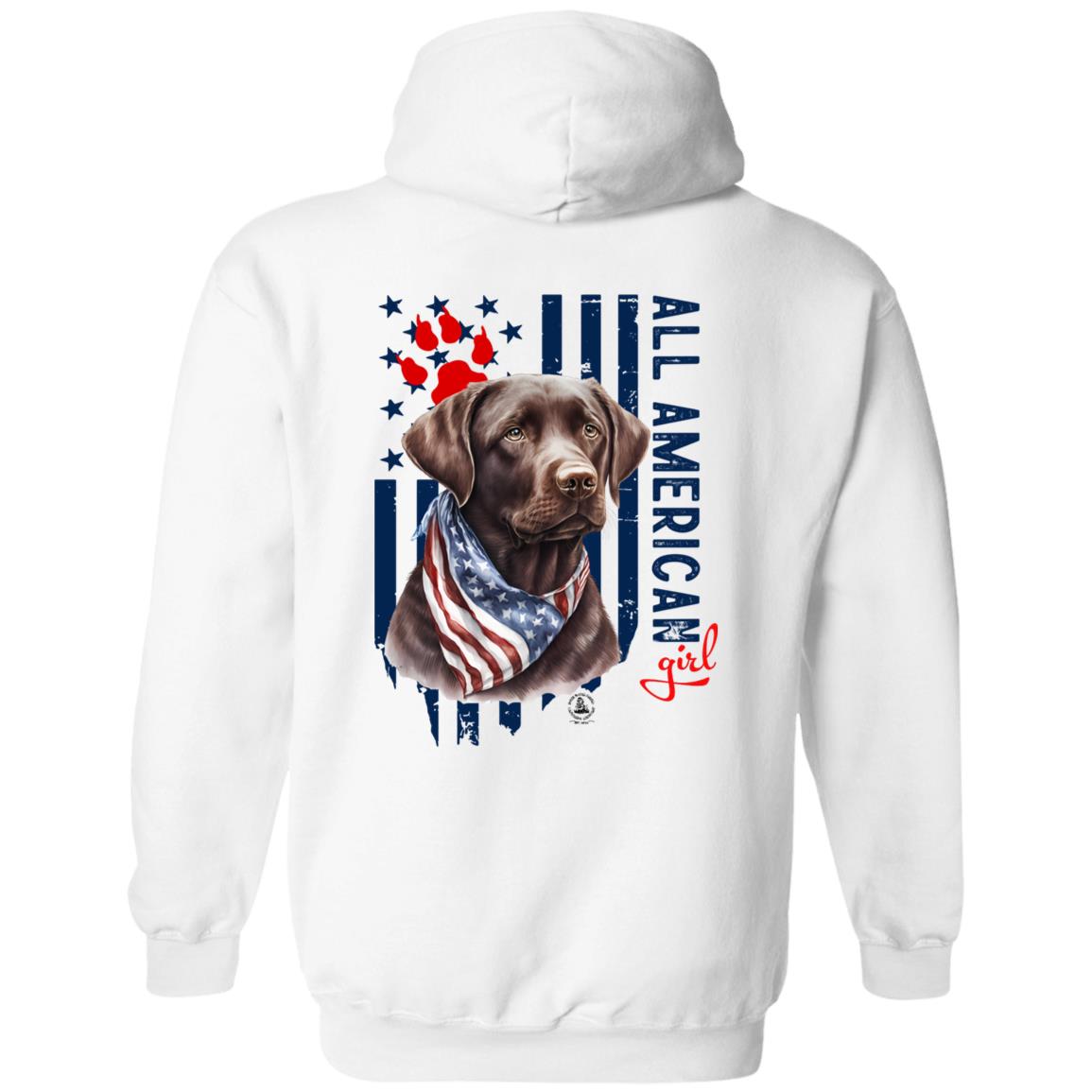 All American Girl Chocolate Lab Hoodie