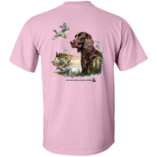 Boykin Spaniel and Four Ducks